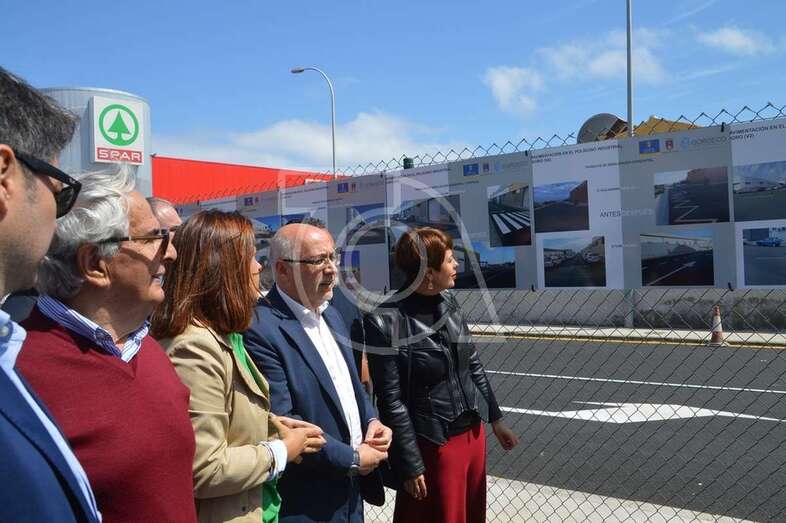 El presidente del Cabildo, Antonio Morales, y la consejera Minerva Alonso, en El Goro, en una imagen de archivo (Foto TA)